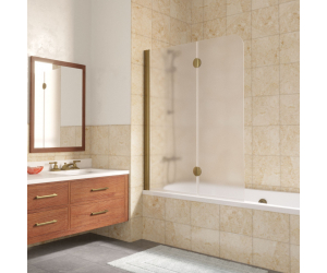 Шторка на ванну Vegas Glass E2V Lux 0120 05 10, профиль - бронза, стекло – сатин, 120*150,5 см