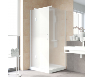 Душевой уголок Vegas Glass AFP-Fis Lux, 120 x 100 x 199.5 см, профиль белый, стекло сатин