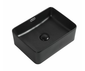 Раковина Aquanet Perfect-1-MB 40.5 x 31.5 x 14 см, накладная, черный матовый, 273678