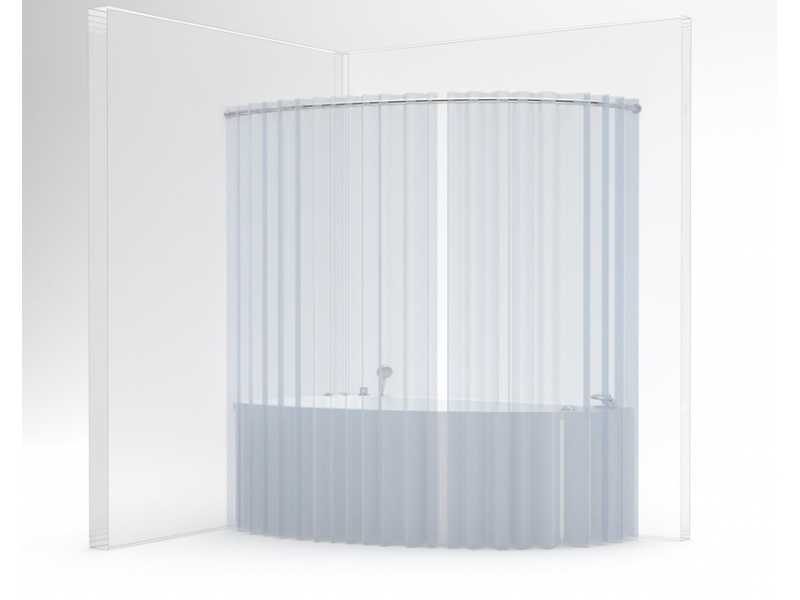 Купить Карниз для ванны Aquanet Augusta 00184640 170*90 см полукруглый
