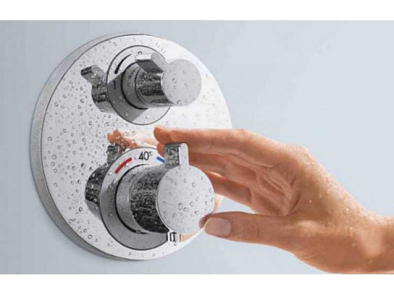 Купить Смеситель Hansgrohe Ecostat S для душа, с запорным вентилем, хром, 15757000