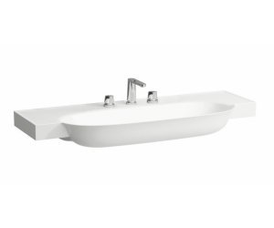 Раковина Laufen New Classic 8.1385.8.000.158.1 120 х 48 х 16.5 см, SaphirKeramik, 3 отверстия, белый