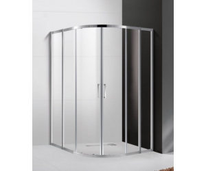 Душевой уголок Cezares Molveno-R-22-100+20-C-Cr-IV, 120 x 120 x 190 см, стекло прозрачное, хром
