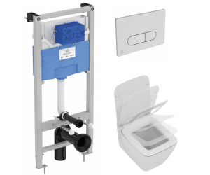 Инсталляция Ideal Standard Prosys с унитазом Strada II AquaBlade®, P387001, сиденье микролифт, комплект