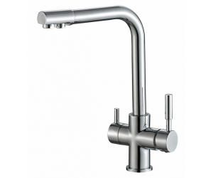 Смеситель Zorg Steel Hammer SH 552 CR для кухни под фильтр, хром