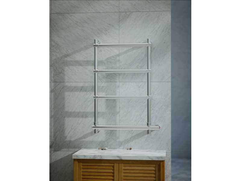 Купить Полотенцесушитель электрический Margaroli Sole 542 BOX 5423704CRNB, высота 65.6 см, ширина 47 см, хром