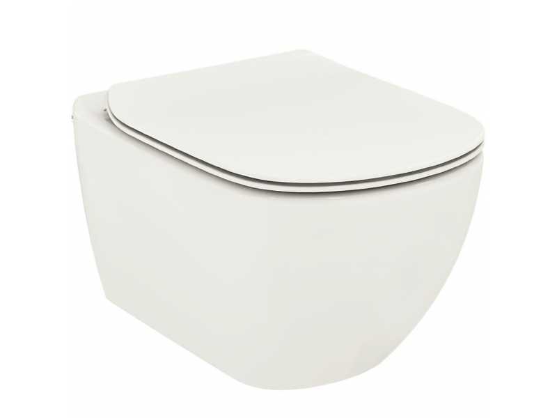 Купить Подвесной унитаз Ideal Standard Tesi Silk White AquaBlade без сиденья, белый матовый, T0079V1