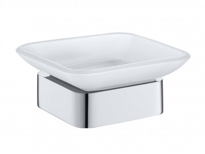 Мыльница стеклянная Bemeta Solo 139108032 10.4 x 11 x 4.5 см, хром
