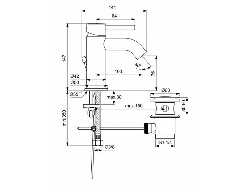 Купить Смеситель Ideal Standard Ceraline для раковины, хром, BC203AA