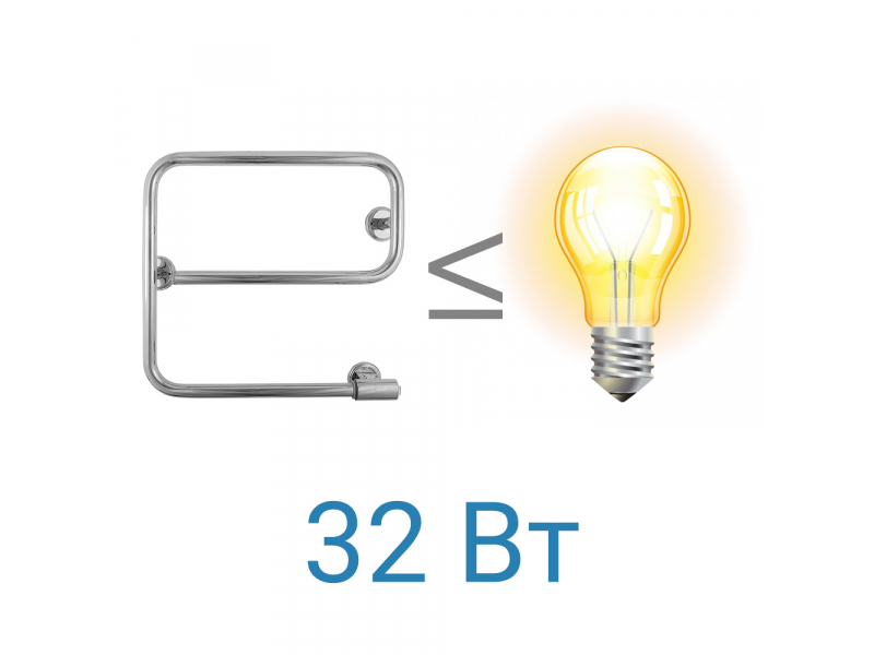 Купить Полотенцесушитель Energy E chrome G1, ширина 47.8 см, высота 43.9 см