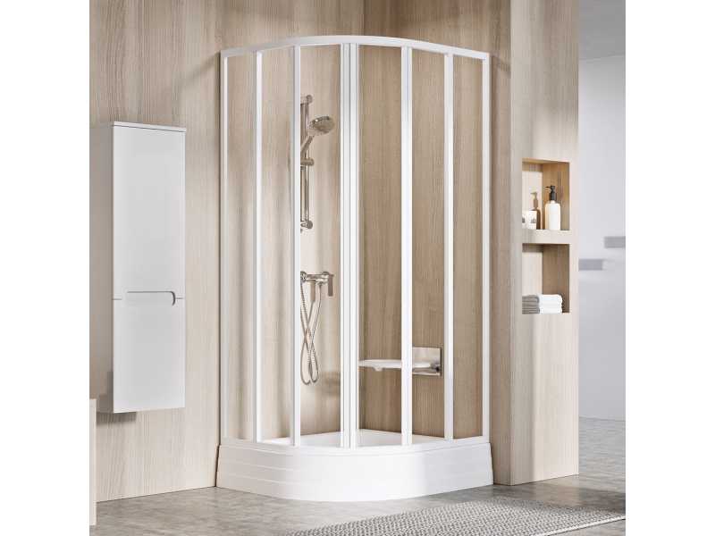 Купить Душевой уголок Ravak Supernova SKKP6-80, профиль белый, витраж транспарент, 32040100Z1