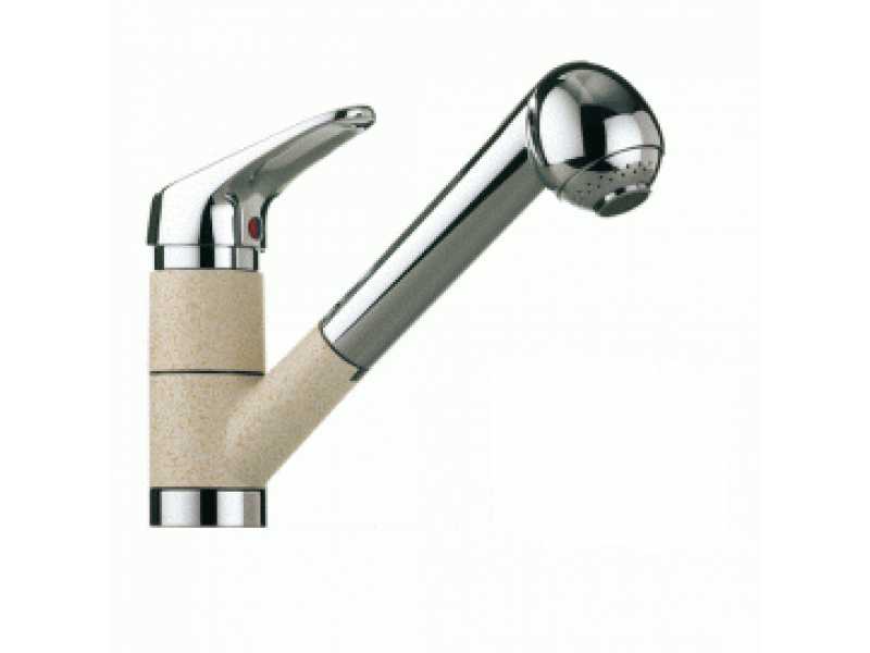 Купить Смеситель Franke CASCADA 470-1, для кухни, с выдвижным изливом, гранит/хром
