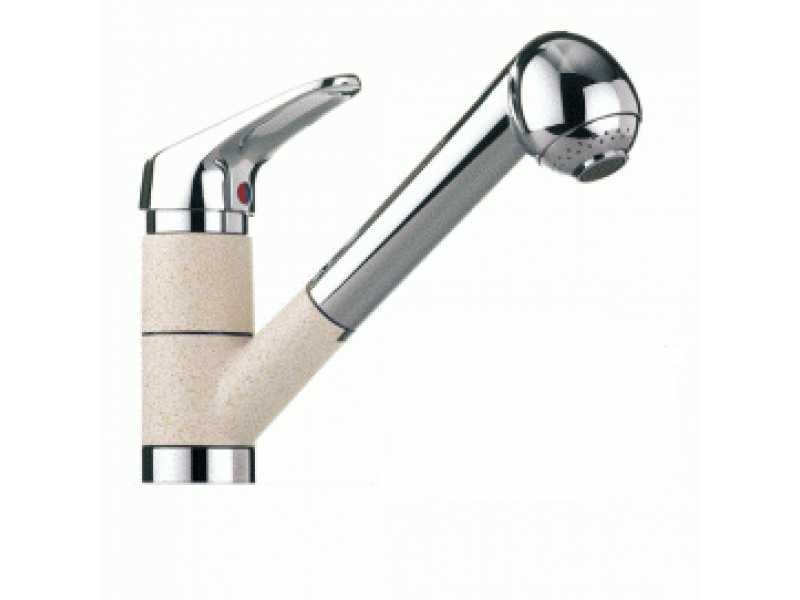 Купить Смеситель Franke CASCADA 470-1, для кухни, с выдвижным изливом, гранит/хром