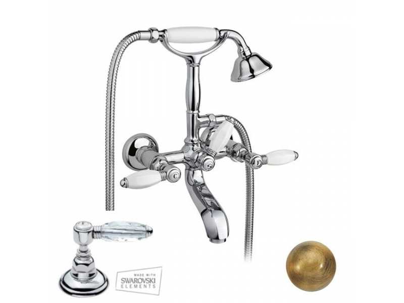Купить Смеситель Nicolazzi Monterosa 1801BZ32, ручка ручка с кристаллом Swarovski