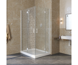 Душевой уголок Vegas Glass AFA-F Lux, 120 x 100 x 199.5 см, профиль белый, стекло фея