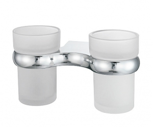 Стакан с держателем WasserKRAFT 6828D, двойной