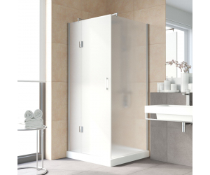 Душевой уголок Vegas Glass AFP-Fis Lux, 100 x 90 x 199.5 см, профиль глянцевый хром, стекло сатин