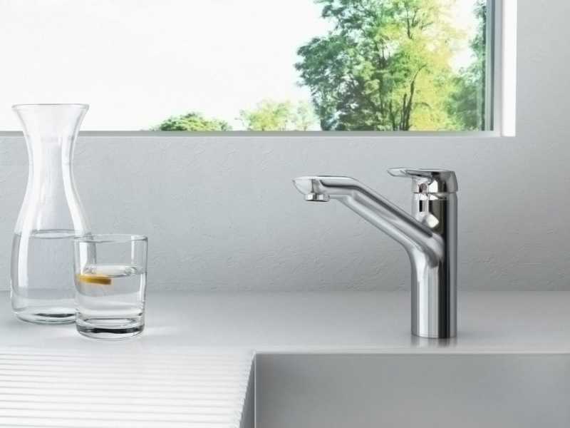 Купить Смеситель Ideal Standard Ceramix Blue B9495AA для кухонной мойки, гибкая подводка G3/8, хром