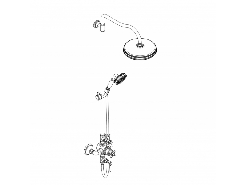 Купить Душевая система AXOR Montreux Showerpipe 16572000, с термостатом, хром