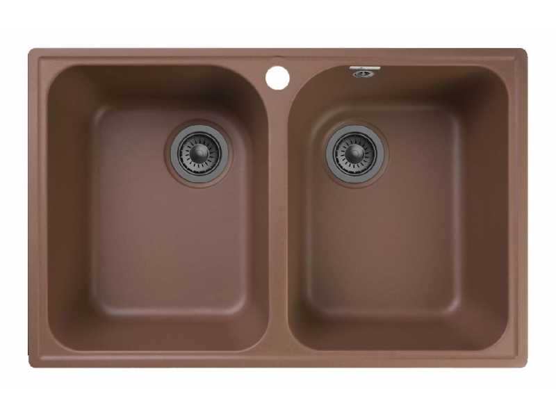 Купить Кухонная мойка GranFest Quarz Z 15, 73.7 x 47.8 см, терракот