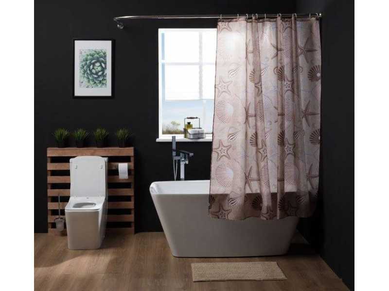 Купить Коврик Aquanet MA3172W 75x45 см напольный бежевый (202343)