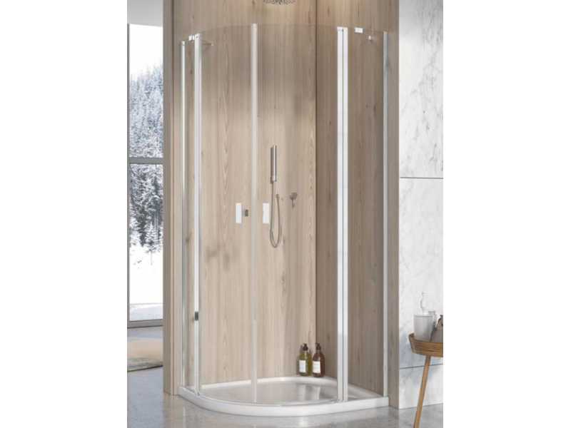 Купить Душевой уголок Radaway Nes PDD II 100L х 80R, стекло прозрачное, профиль хром
