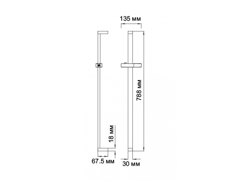 Купить Душевая штанга WasserKRAFT A048