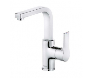 Смеситель Kludi Zenta Sl 480270565 для раковины с боковым управлением, донный клапан, хром