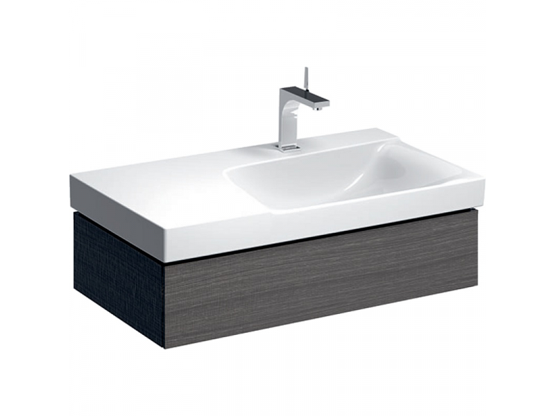 Купить Тумба под раковину Geberit Xeno2 500.513.43.1, 90 см, с подсветкой, цвет серое дерево
