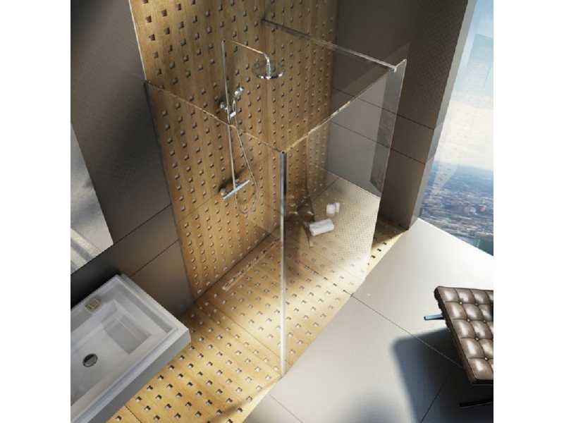 Купить Душевой уголок Ravak Walk-In Corner, 120 x 80 см, профиль блестящий, витраж транспарент, GW1CG4C00Z1