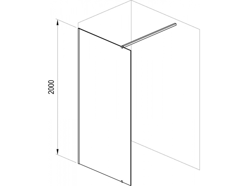 Купить Душевой уголок Ravak Walk-In Corner, 120 x 80 см, профиль блестящий, витраж транспарент, GW1CG4C00Z1