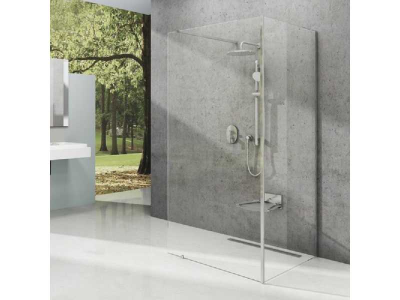 Купить Душевой уголок Ravak Walk-In Corner, 120 x 80 см, профиль блестящий, витраж транспарент, GW1CG4C00Z1
