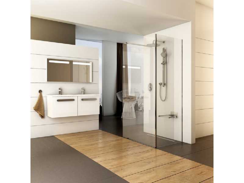 Купить Душевой уголок Ravak Walk-In Corner, 120 x 80 см, профиль блестящий, витраж транспарент, GW1CG4C00Z1