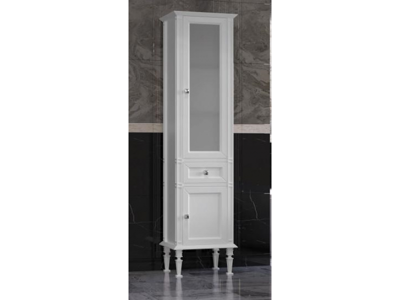 Купить Пенал Opadiris Кантара 45 см напольный, белый матовый, левый/правый
