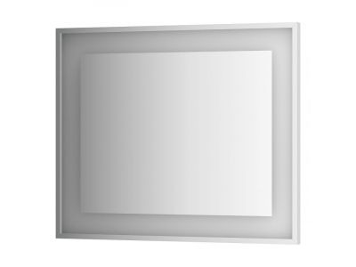 Зеркало в багетной раме и LED-светильником Evoform Ledside BY 2204 90х75 см