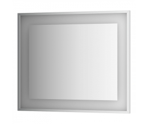 Зеркало в багетной раме и LED-светильником Evoform Ledside BY 2204 90х75 см