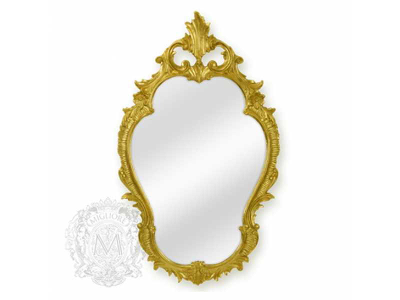 Купить Зеркало фигурное Migliore Complementi, 98 х 58 см, золото, ML.COM-70.725.do
