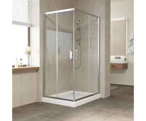 Душевой уголок Vegas Glass Za-F 120 x100 x 190 см, профиль хром глянцевый, стекло прозрачное