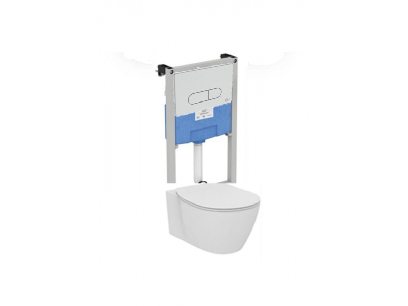 Купить Инсталляция Ideal Standard ProSys R030701 с унитазом Connect AquaBlade E047901, клавиша, сиденье микролифт, комплект
