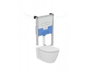 Инсталляция Ideal Standard ProSys R030701 с унитазом Connect AquaBlade E047901, клавиша, сиденье микролифт, комплект