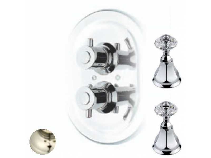 Купить Cмеситель Nicolazzi Termostatic 4909GF15 для душа, английское золото/Crystal handle