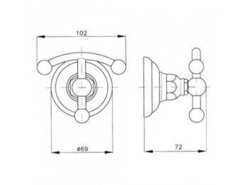 Купить Крючок Nicolazzi Classica 1481TB тосканская бронза