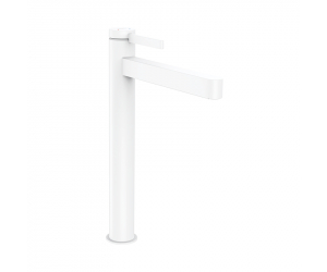 Смеситель для раковины Hansgrohe Finoris, с донным клапаном Push-Open, белый матовый, 76070700