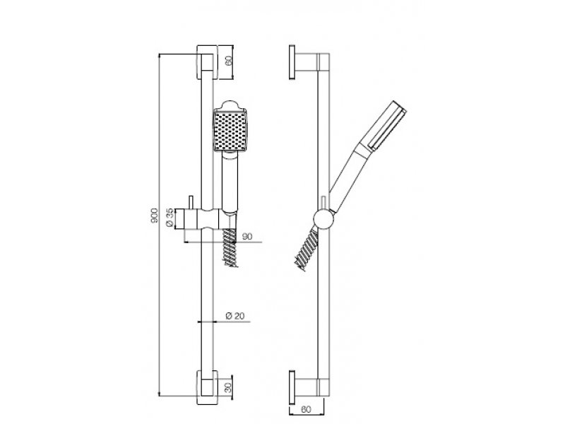 Купить Душевой гарнитур Fima Carlo Frattini Quad F2239