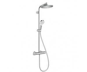 Душевая система Hansgrohe Crometta S 240 1jet Showerpipe 27267000 с термостатом, хром
