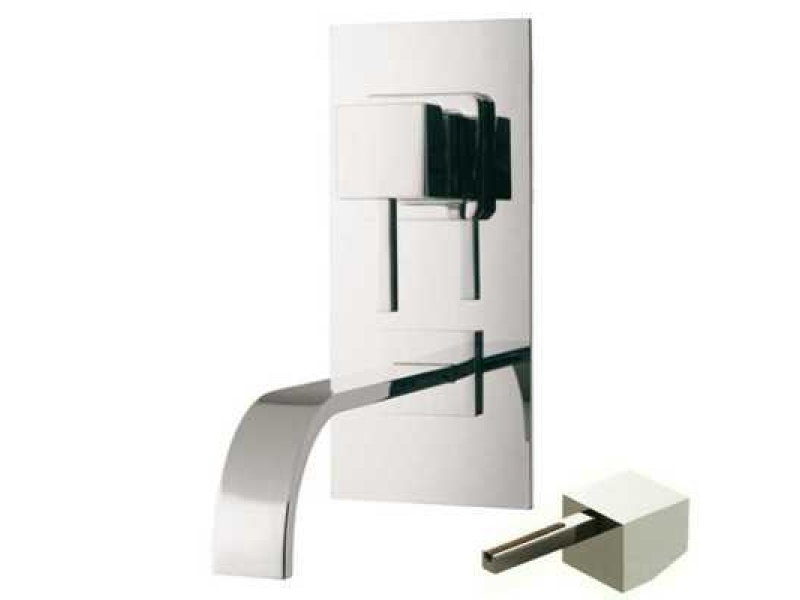 Купить Смеситель Bandini Ice Cube 2 751220SN05LT для раковины, матовый никель/ручка тик