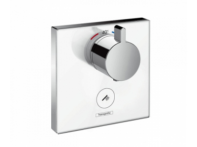 Смеситель Hansgrohe ShowerSelect Highflow термостатический, белый/хром, 15735400
