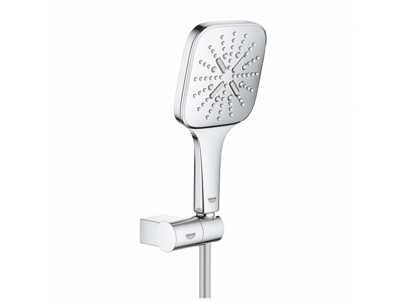 Купить Душевой гарнитур Grohe Rainshower SmartActive 130 Cube, 26588000, хром