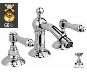 Смеситель Nicolazzi Dames Anglaises 1415GO18 для биде, золото, ручки Dames Anglaises