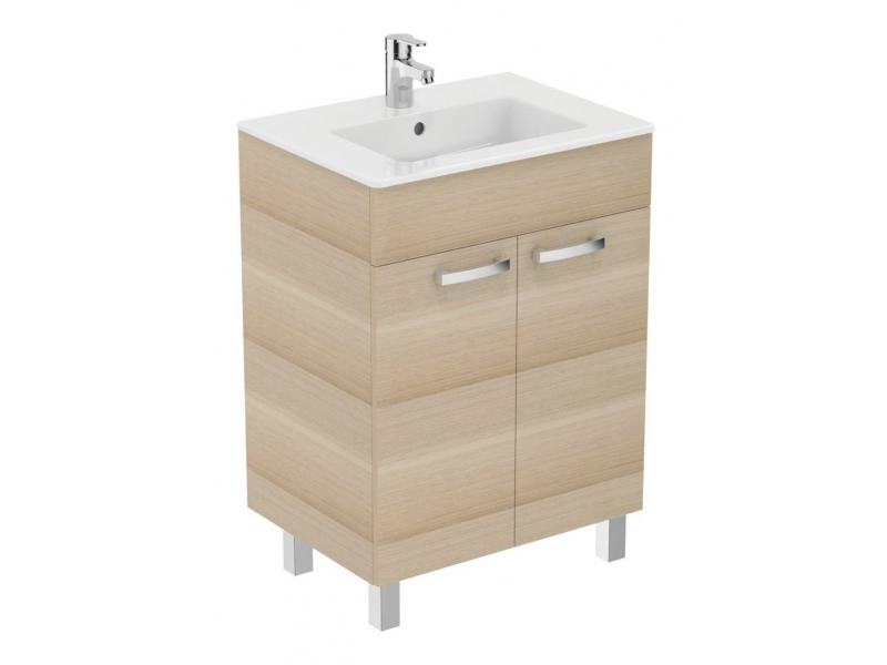 Купить Тумба под раковину Ideal Standard Tempo 60 см, напольная, дуб, E3239OS